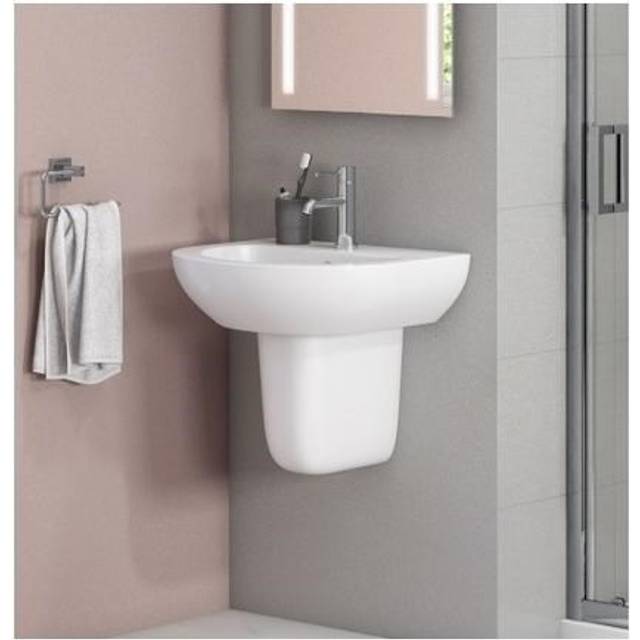 Modern Semi Pedestal Basin 550mm - Newport