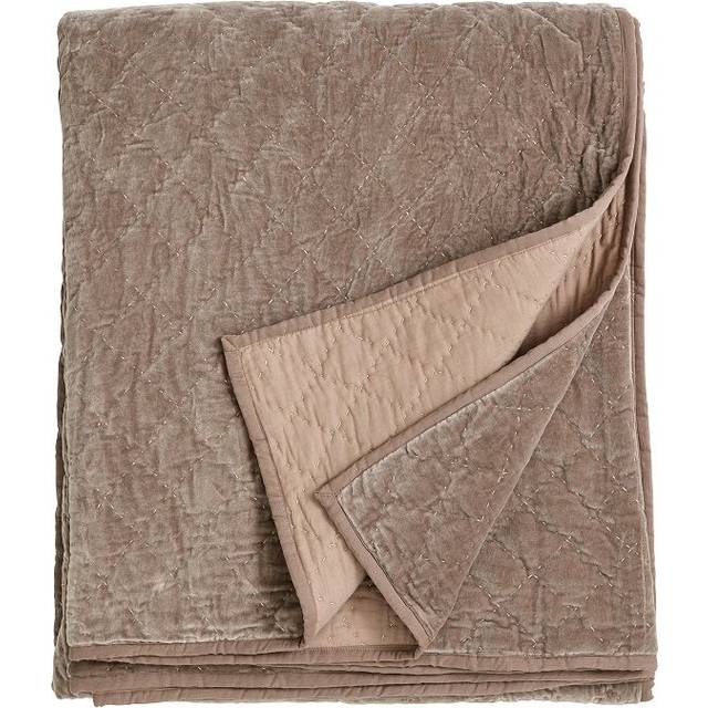 Nordal - Velvet Quilt, Beige, Bed Spread