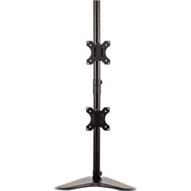 Fellowes Monitorarm Seasa mit Standfuß - höhenverstellbar - für 2 Monitore übereinander bis je 81,28 cm (32 Zoll) - schwarz