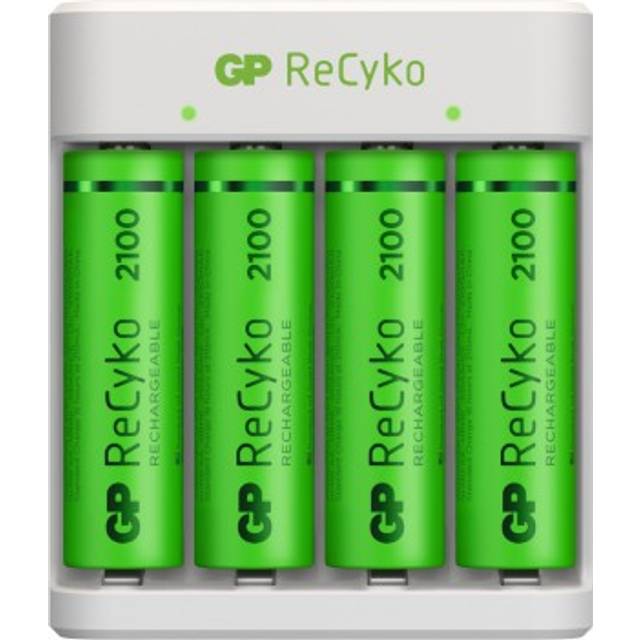 Gp Usb Battery Charger Aa / Aaa + 4x Aa Battery Recyko 2100mah Mignon Lr06