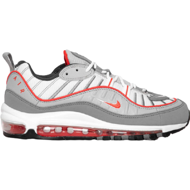 Nike mens original air max 98 trainers grey red ci3693 001