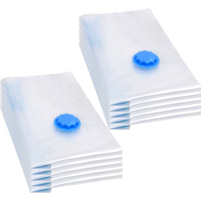 vidaXL 10x Vacuum Travel Storage Bags Clothing Bags 60x40 cm Seal Organiser