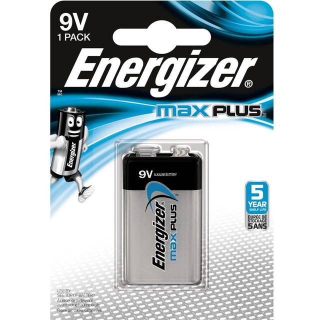 Energizer 9V Alkaline Batteries Max Plus 6LR61
