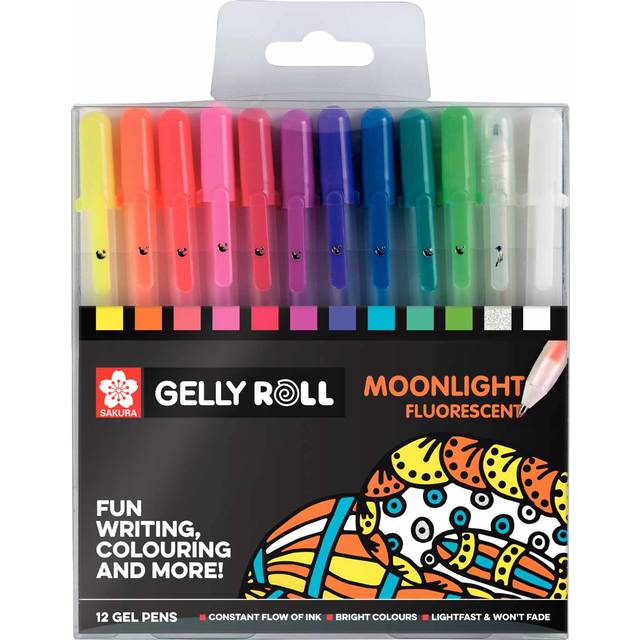 Sakura Gelly Roll Moonlight Fluorescent Set of 12
