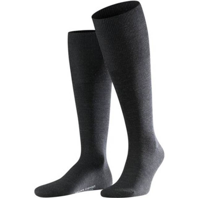 Falke Airport Knee Socks Dark 3080 Dark Grey Grey size 45-46