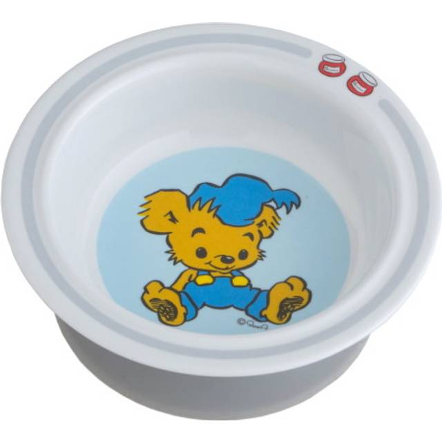 Bamse Barntallrik Vit/Blå