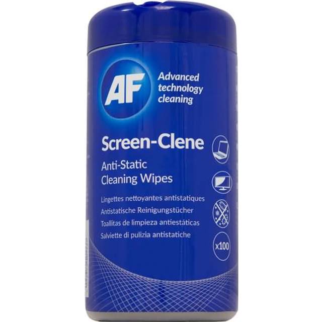 AF AF Screen-Clene Anti-Static Cleaning Wipes Tub (Pack 100) SCR100T