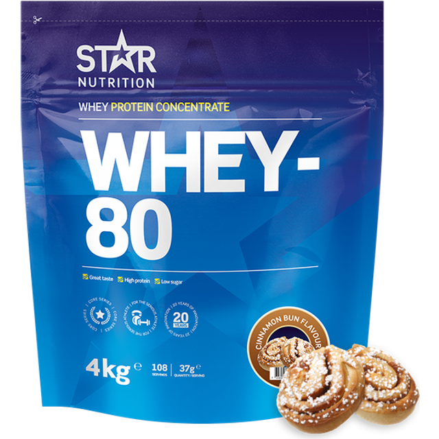 Star Nutrition Whey-80, 4 kg (Cinnamon Bun)