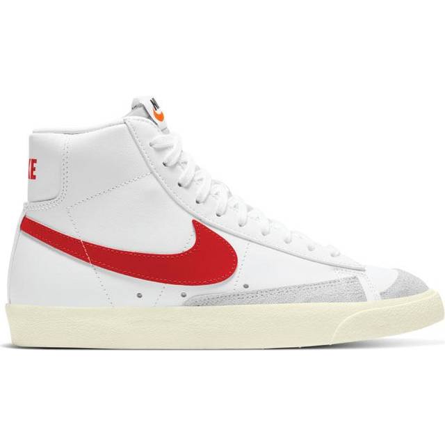 Nike, Sneakers, female, White, 3 UK, White Habanero Red High Top Sneaker