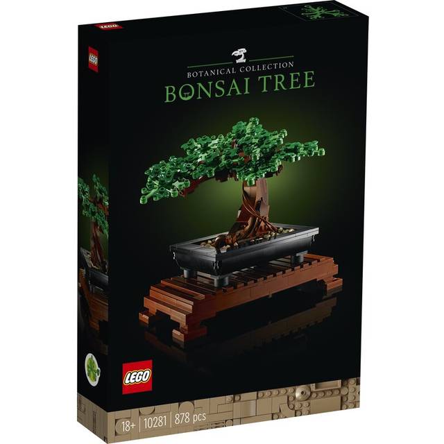 LEGO Botanicals Bonsai Tree, Byggsats för vuxna, Bygg din egen heminredning, Samlarobjekt, Konstgjorda växter som rumsinredning, Present på mors dag, fars dag eller andra speciella tillfällen 10281