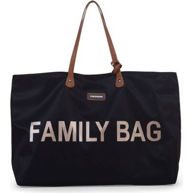 CHILDHOME, Family Bag, skötväska, resväska, weekendväska, stor kapacitet, löstagbar ficka ingår, Leopard