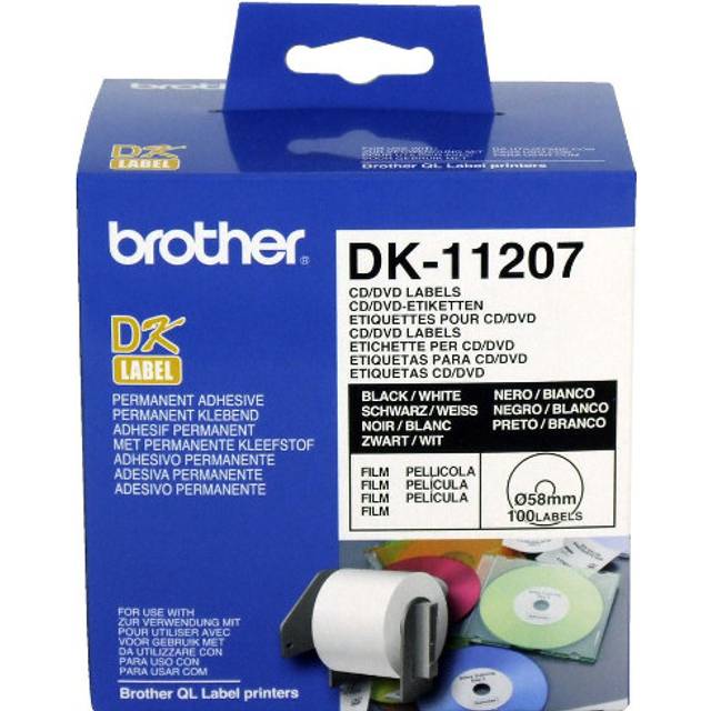 Brother DK11207 CD and DVD Film Labels