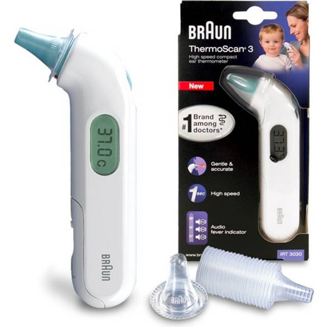 Braun ThermoScan 3 IRT3030 Ear Thermometer | Infrared Baby Ear Thermometer