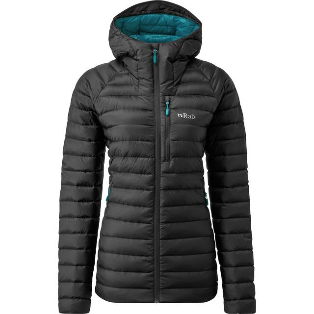 Rab Microlight Alpine Extra Long Down Jacket - Black - 8
