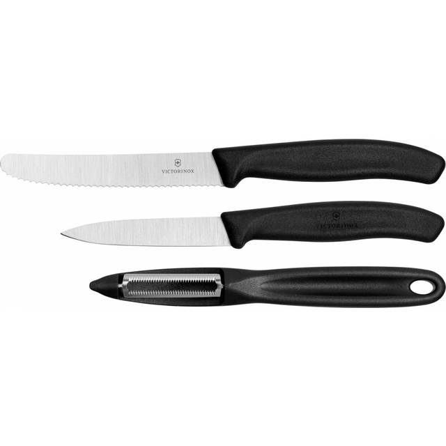 (black) Victorinox paring knife and Peeler set - kitchen vegetable peeler