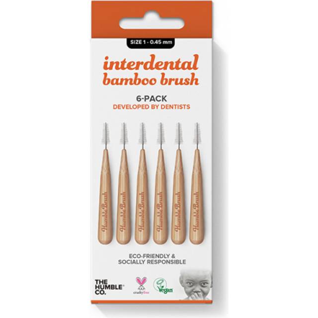 Humble Mellanrumsborstar strl 1 i Bambu 6-pack