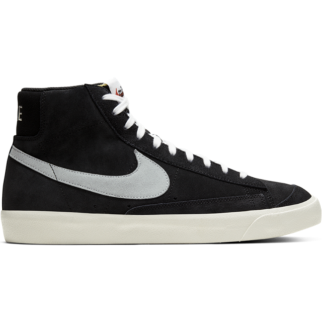 Nike blazer mid '77 suede size uk 6 eur 40 (cw2371 001) black / pure platinum