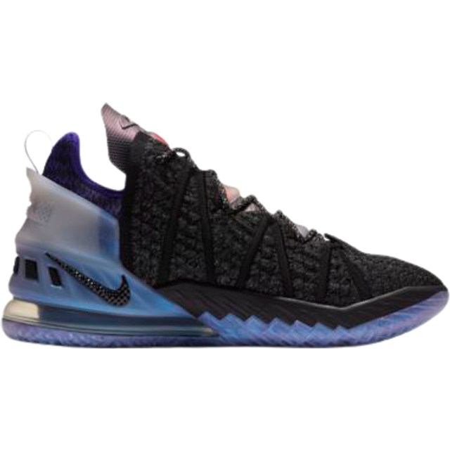 Nike Lebron 18 The Chosen 2 Black Fierce Purple Metallic Silver Bright Crimson