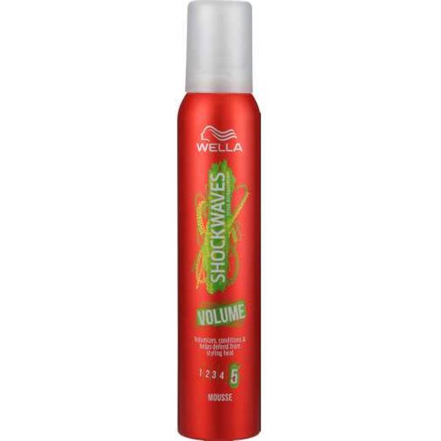 Wella Shockwaves Ultra Strong Heat Defence Volumising Hair Mousse 200ml