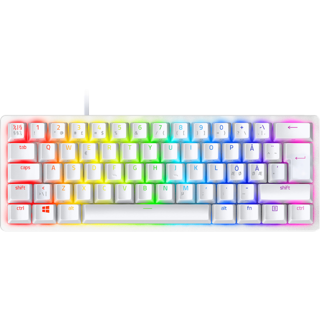 Razer Huntsman Mini tangentbord gaming (vit)