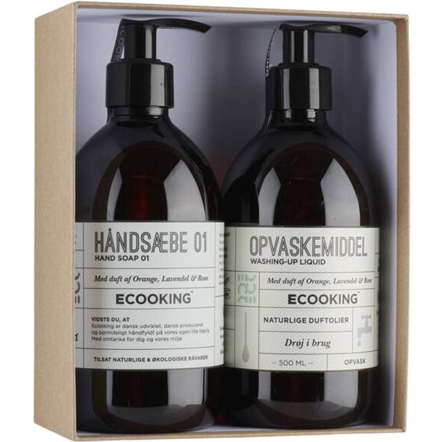 Ecooking Gaveæske Håndsæbe + Opvaskemiddel 2-pak