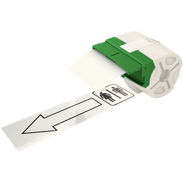 Leitz 70160001 PET Adhesive 88mm Label Cartridge White