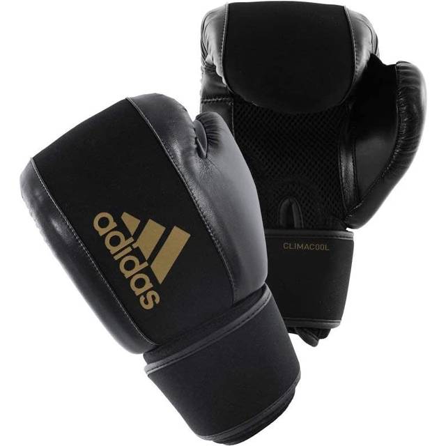 adidas Unisex Boksehandsker vaskbara boxningshandskar tvättbar, svart/guld, S/M EU