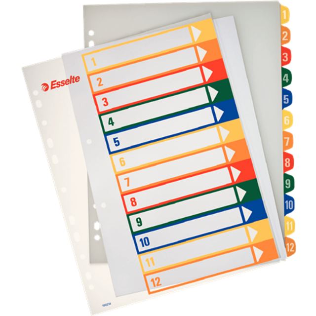 Projektregister PP 1-12 A4+, Easyprint