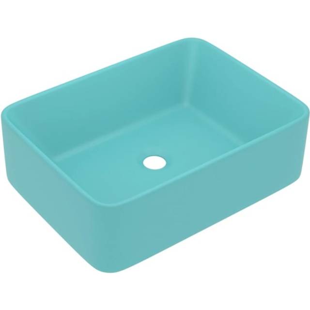 vidaXL Luxury Wash Basin Matt Light Green 41x30x12 cm Ceramic