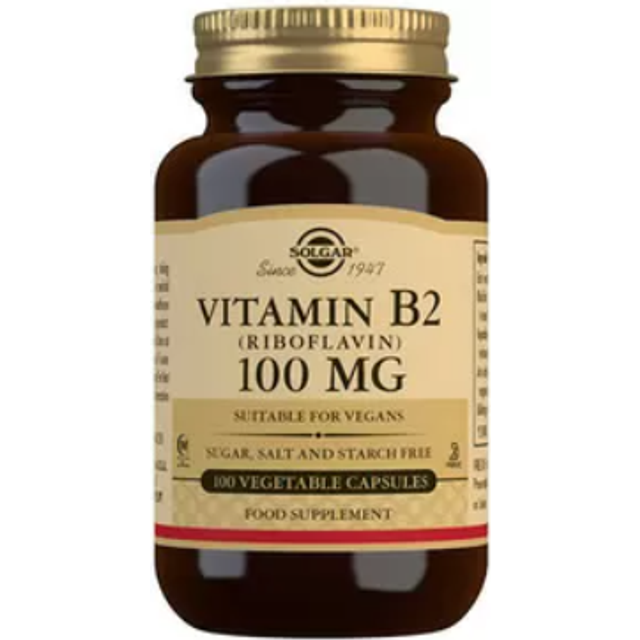 Solgar Vitamin B2 100mg, 100 kaps