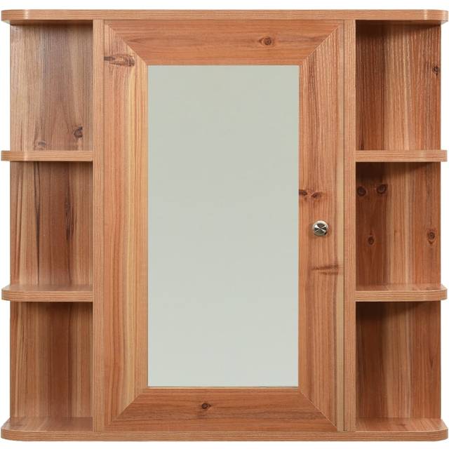Vidaxl - Bathroom Mirror Cabinet Oak 66x17x63 cm mdf