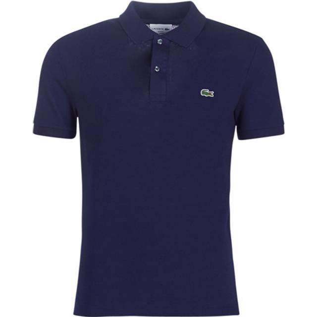 Lacoste, Topp, Herr, 3Xl, Bomull, Blå Polo Slim Fit Broderad - blue (3XL)
