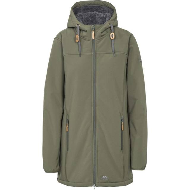 (XS, Moss) Trespass Womens/Ladies Kristen Longer Length Hooded Waterproof Jacket