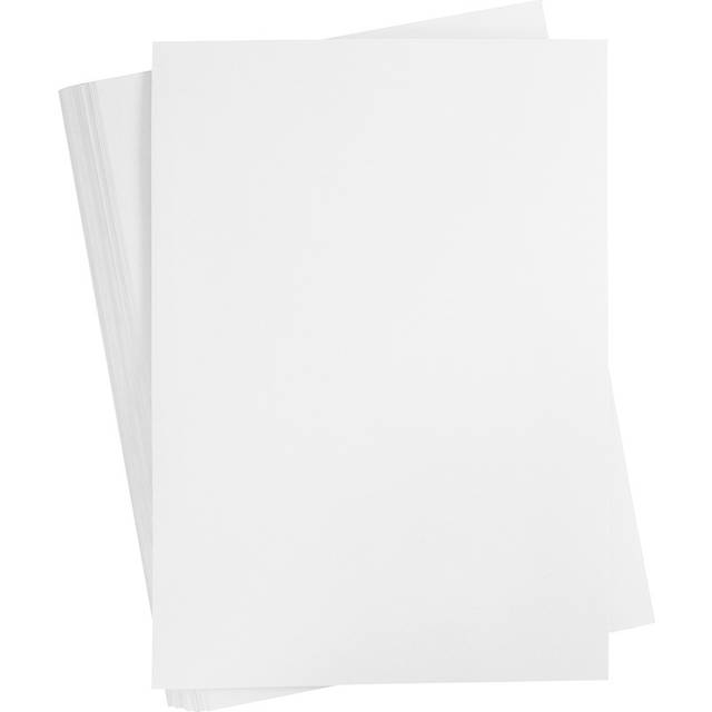 Färgad Kartong - 1 Förp., 100 Ark, A2, 420×594 mm, 180 g, Vit - Papper och kartong - vit