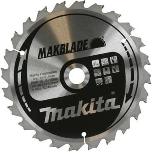 PIÅA TARCZOWA DO DREWNA MAKBLADE 190x20mm 24-ZÄBY >>>B-32708