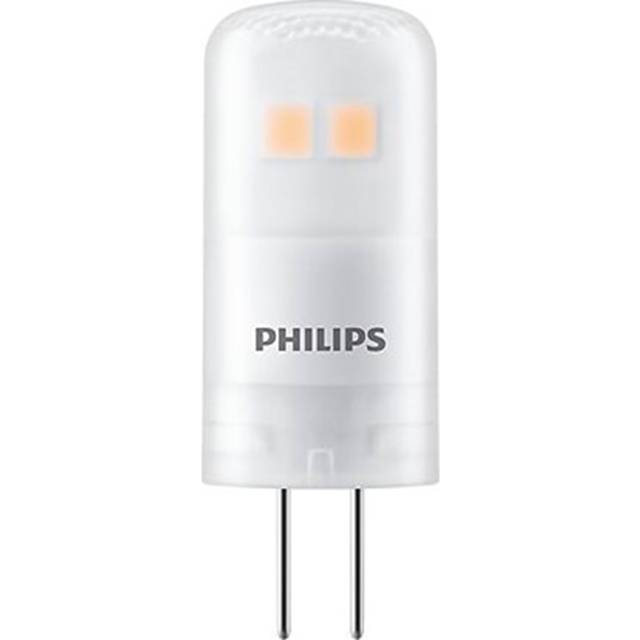 Philips led bulb pin base lamp 1w = 10w g4 matte 115lm warm white 2700k