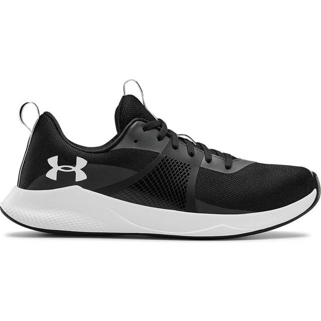 Under armour womens trainers charged aurora lace up black white uk size