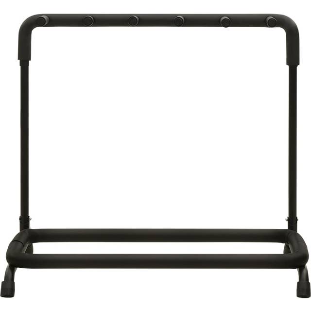 vidaXL hopfällbart gitarrställ med 5 sektioner svart 74x41x66 cm stål