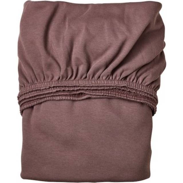 Leander dubbelpack mjuk jersey-lakan för babysäng (varm violett)