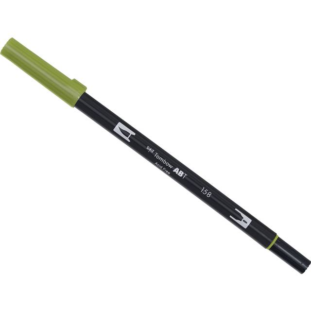 Tombow Marker ABT Dual Brush 158 mörk oliv