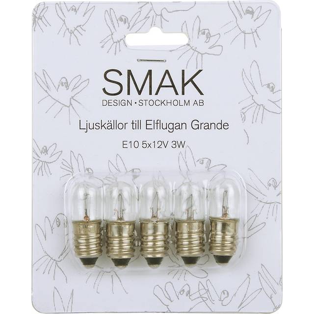 by Rydéns, Glödlampa E10 12V 3W 5-pack