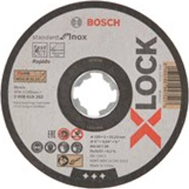 Bosch X-Lock Standard for INOX125x1x22.23mm Straight Cutting- you get 25