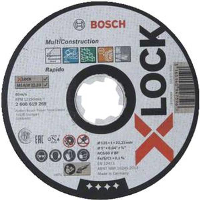 2608619269 - Cutting disc X-LOCK 125x1 0mm Rap.Multi ge., 2608619269 - Promotional item