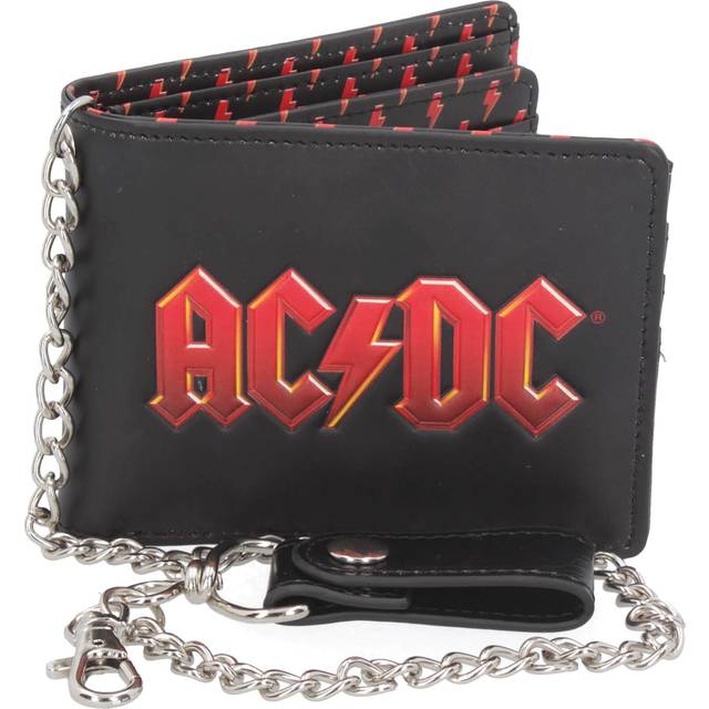 AC/DC Logo Bi-Fold Wallet with Chain