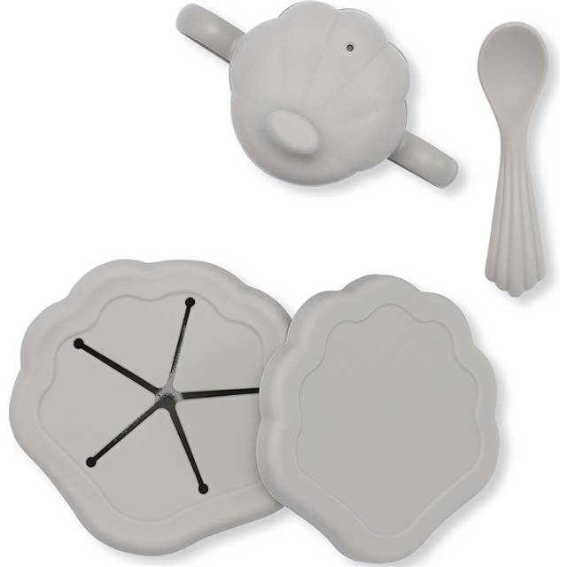 Konges Sl�jd, Clam Set, 3 - Delat M�ltidsset Warm Grey, Tillg�nglig I Flera Varianter