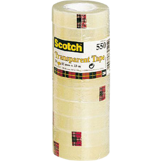 Kontorstejp Scotch 550, 33 m x 15 mm, 1 st