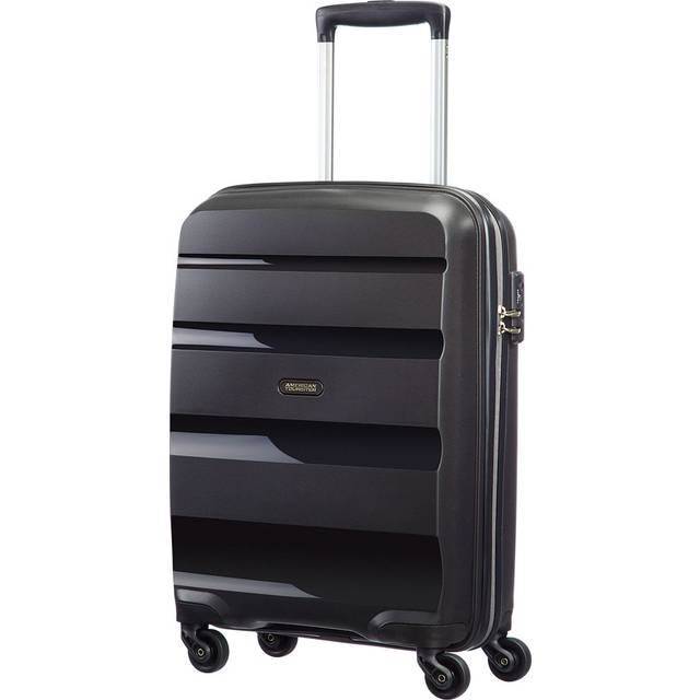 American tourister bon air spinner hand luggage 55 cm, 31.5 l, black