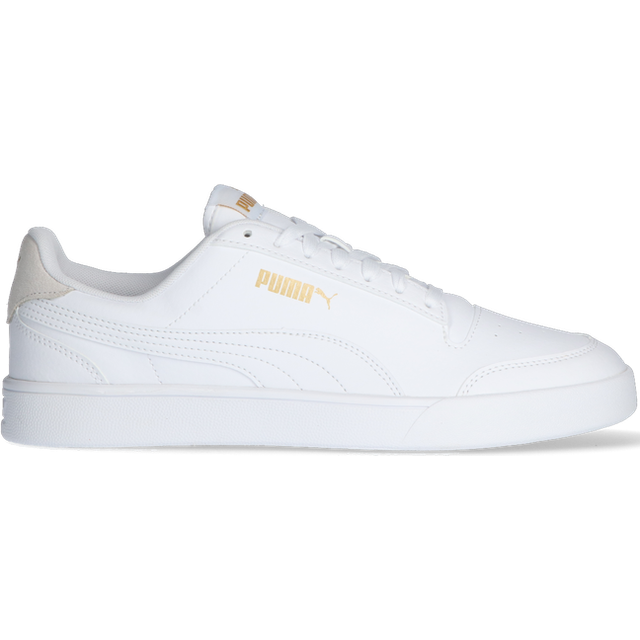 PUMA Unisex Shuffle sneakers, Puma vit Puma vit Puma Team Guld, 42 EU