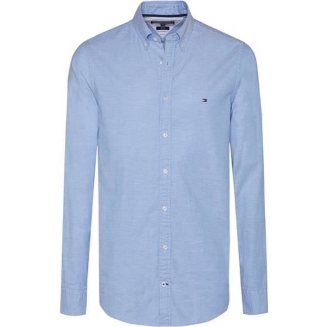 Tommy Jeans herr Tjm Slim Stretch Oxford Shirt Dm0dm09594 L/S skjorta, Parfymblå, L