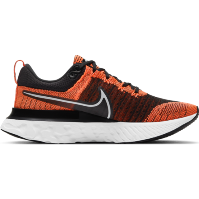 Nike Womens React Infinity Run Flyknit 2 Orange Trainers - Size UK 5.5